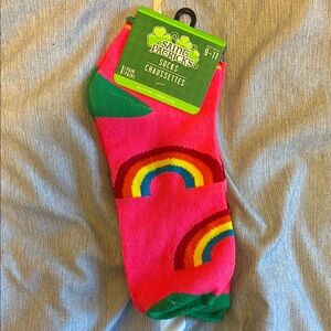 St. Patrick's Day Rainbow Socks